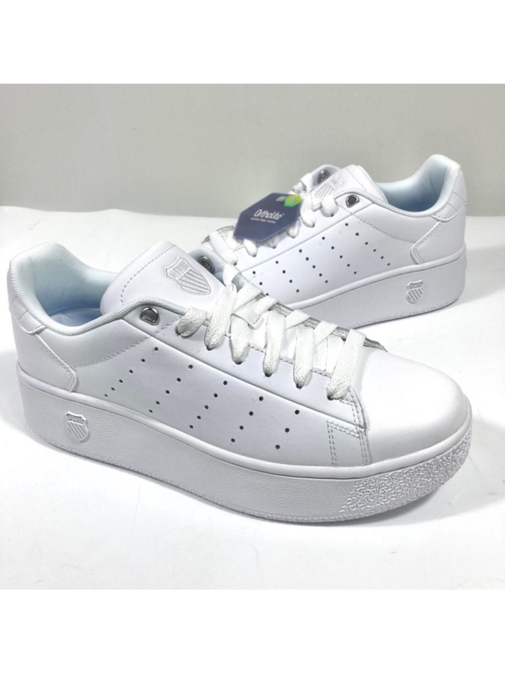 K-Swiss Classic PF Platform Sneakers White Size 10 NEW Leather